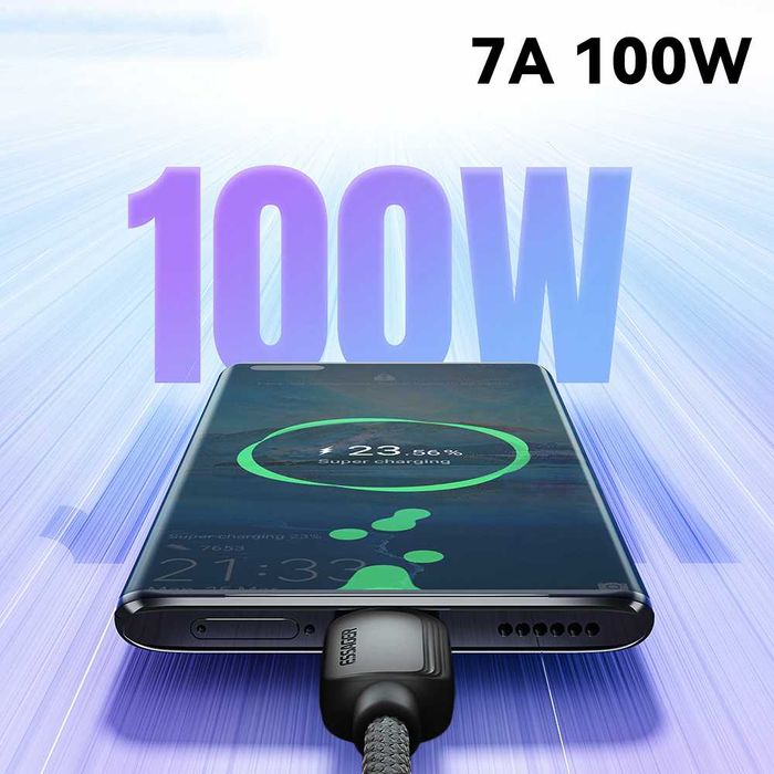 Cablu 3M USB-A la USB-C iPhone OnePlus Oppo Realme Honor Huawei Vivo