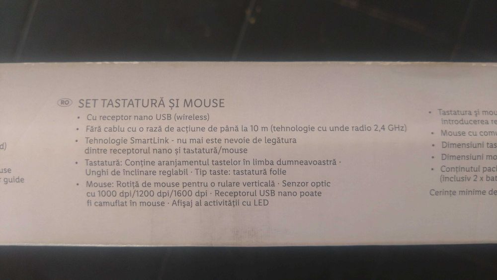 Set mouse + tastatura fara fir Silvercrest