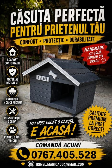 Casuta pt caini sau pisici