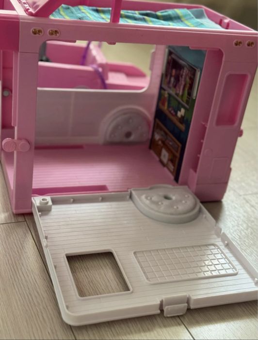 Masinuta  Barbie 3 in 1 - Rulota de vis