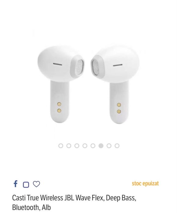 Căști Wireless JBL Wave Flex Deep Bass Bluetooth