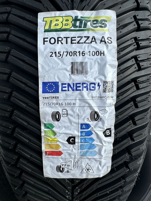 Нови всесезонни гуми TBB TIRES FORTEZZA AS 215/70R16 100H 2157016