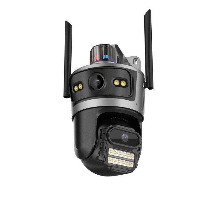 TQ11-4G ICSee Двойна безжична соларна камера 12MP+12MP 3.6мм IP66
