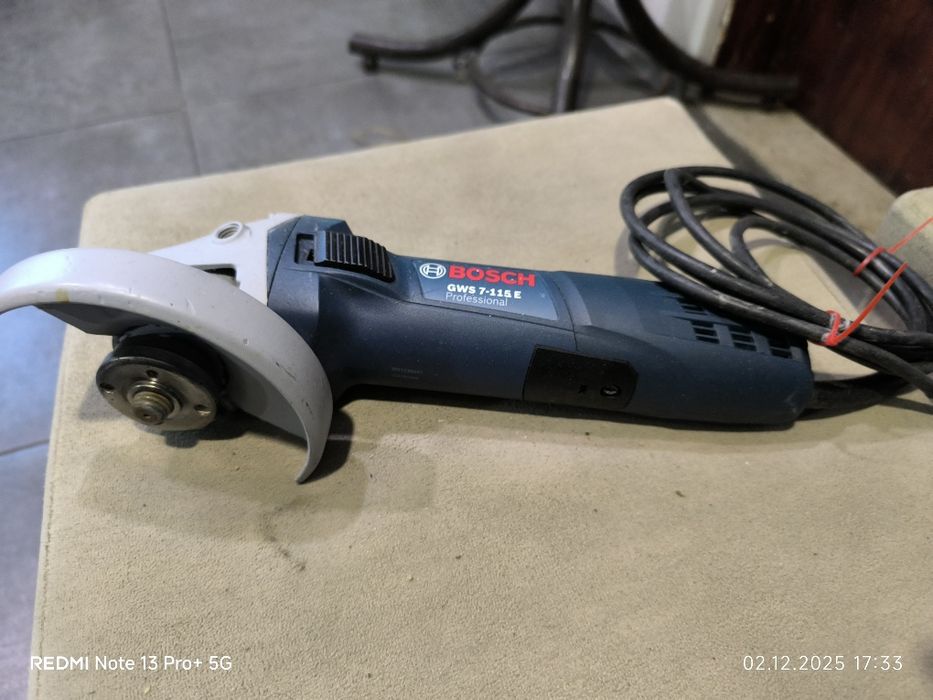 Ъглошлайф BOSCH GWS 7-115 E със обороти.