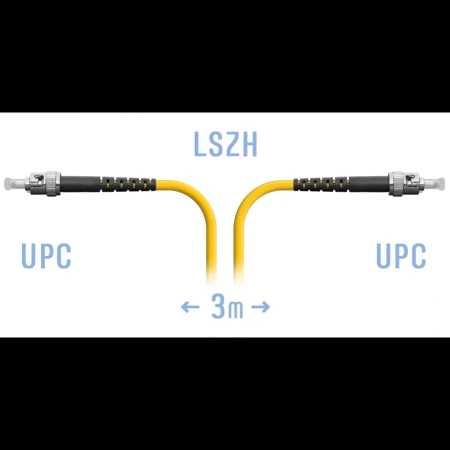 Патчкорд оптический ST/UPC SM 3метра