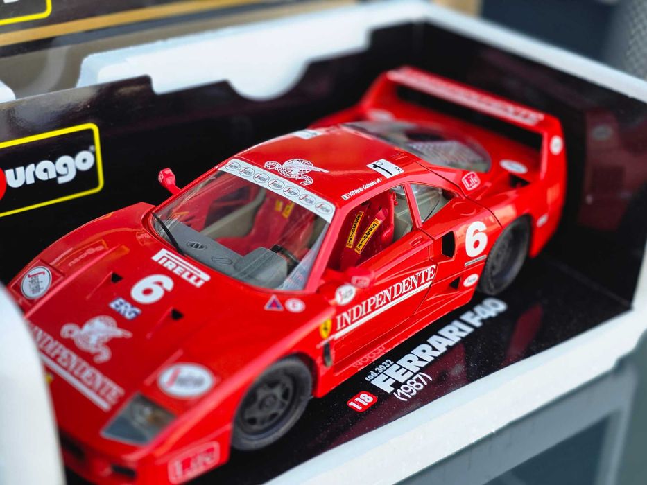 Macheta Auto 1/18 Burago Ferrari F40 1987 L'independente