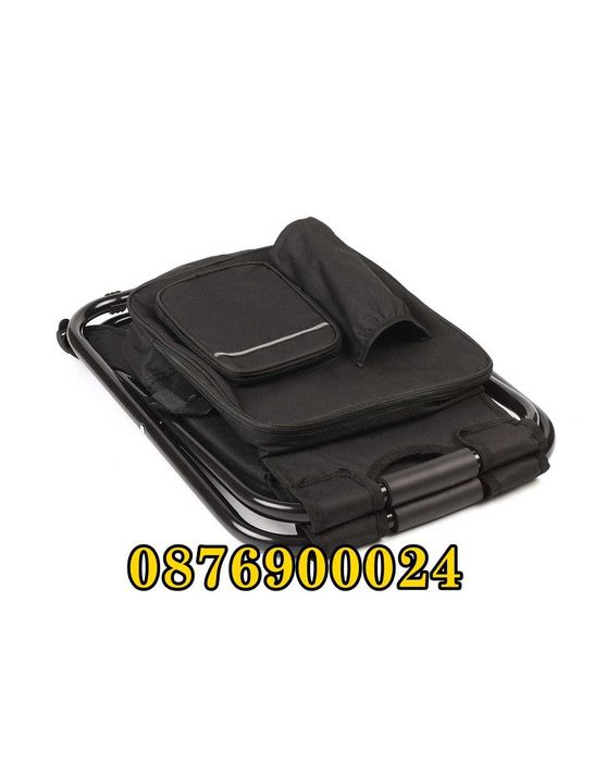 2в1 Сгъваем стол с хладилна раница за къмпинг риболов пикник туристиче