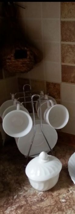 Чайный Сервиз Luminarc+Сахарница+Подставка!