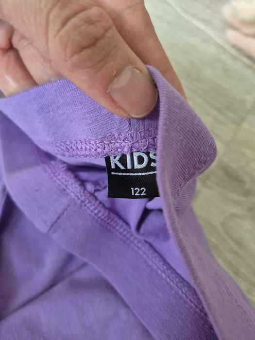 Дънки H&M + лилав клин за момиче 122 см