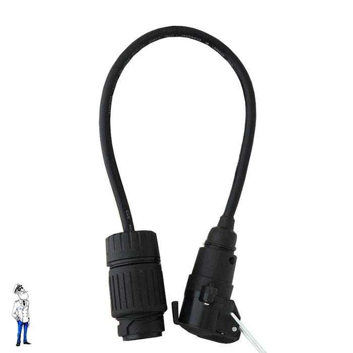 Букса за ремарке, кабел за каравана, конектор, Преходник, 13 - 7 пина