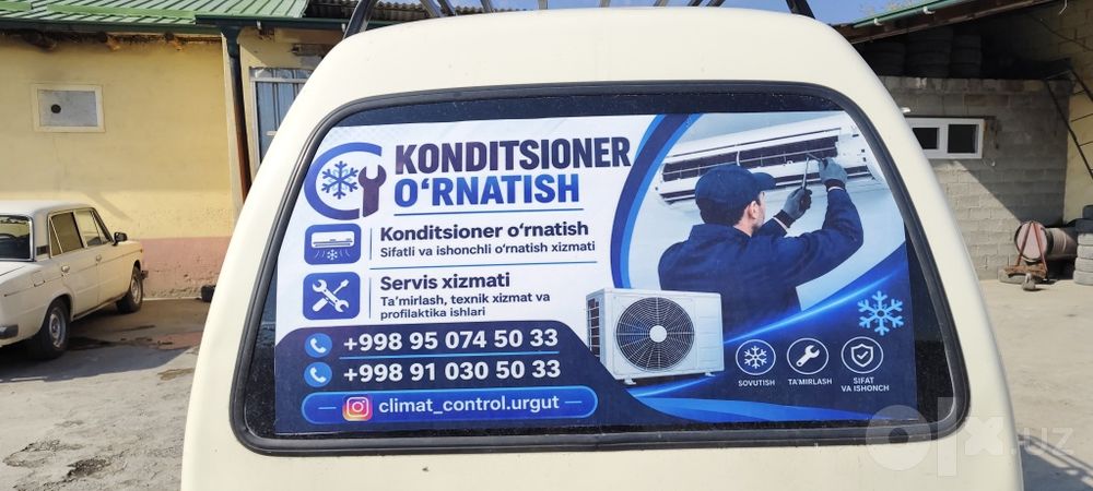 Tezkor.Kanditsioner ustanovka chistka servis xizmati