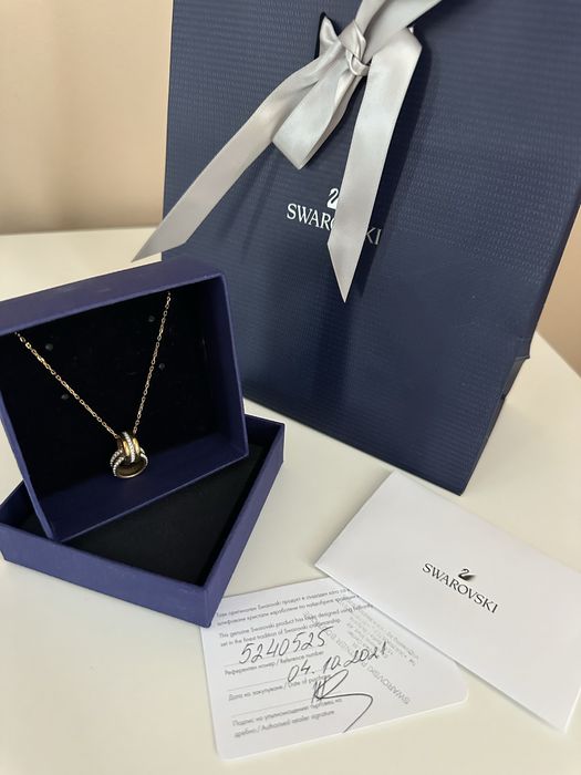 Swarovski Further Pendant gold колие