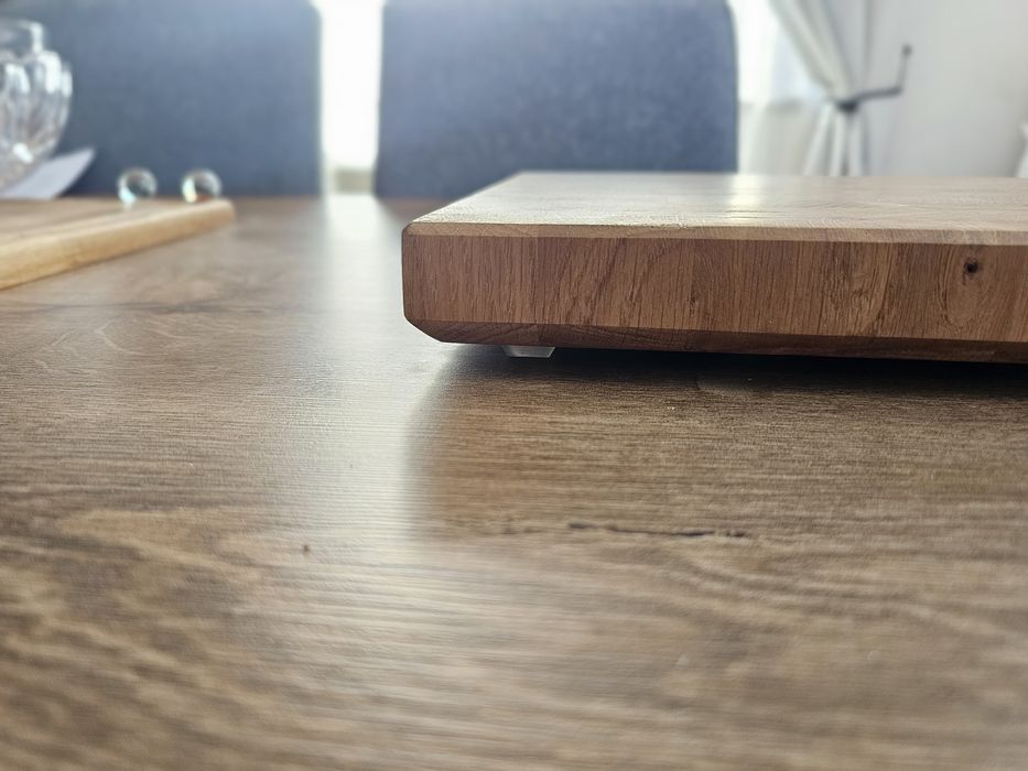 Tocator stejar end grain masiv ~4cm | handmade | butcher block premium