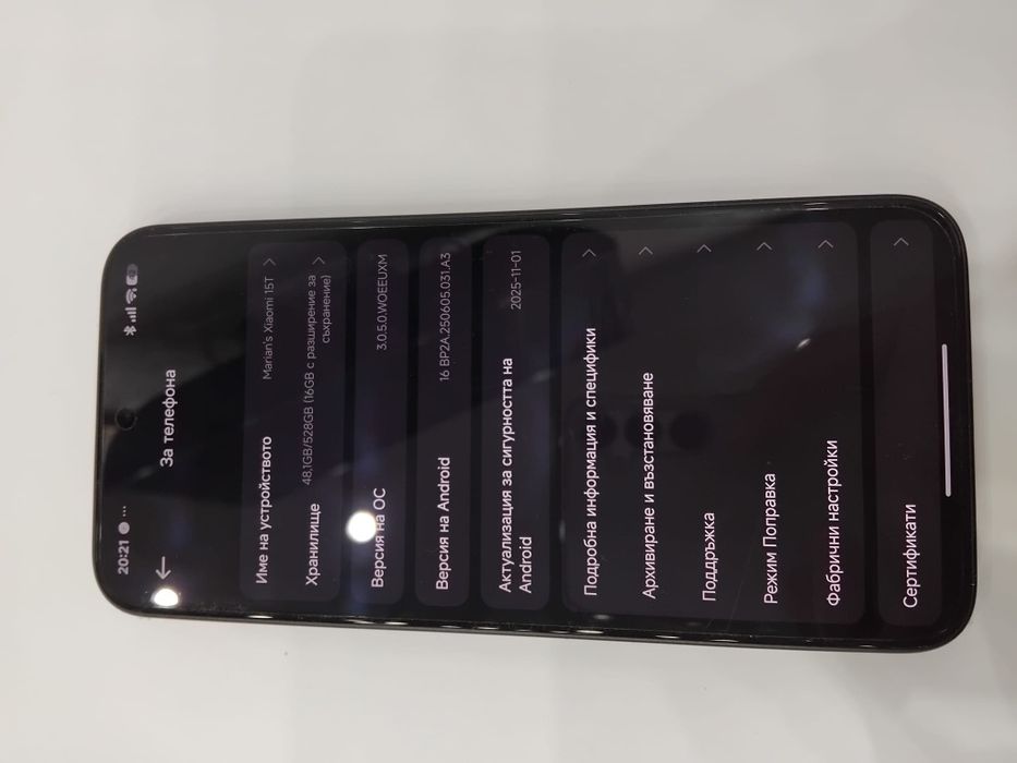 Xiaomi 15T в гаранция 512GB