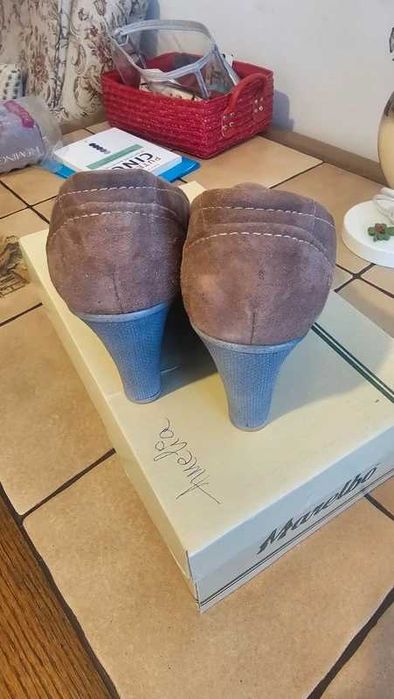 Pantofi din piele întoarsă Marelbo 39