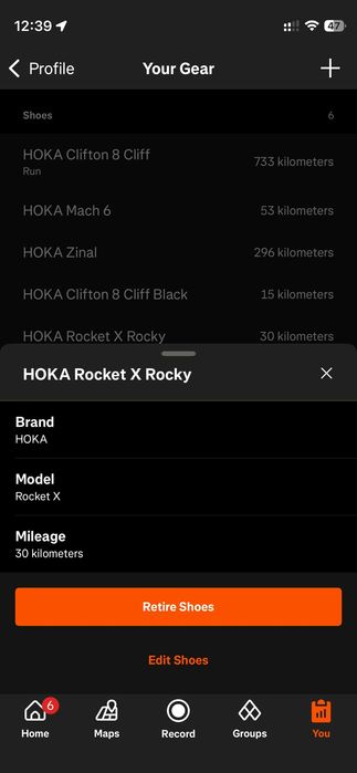 Маратонки HOKA Rocket X размер 42