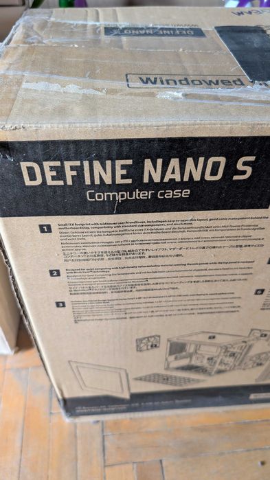 Carcasa Mini-ITX Fractal Design Define Nano S Window - Antifonata