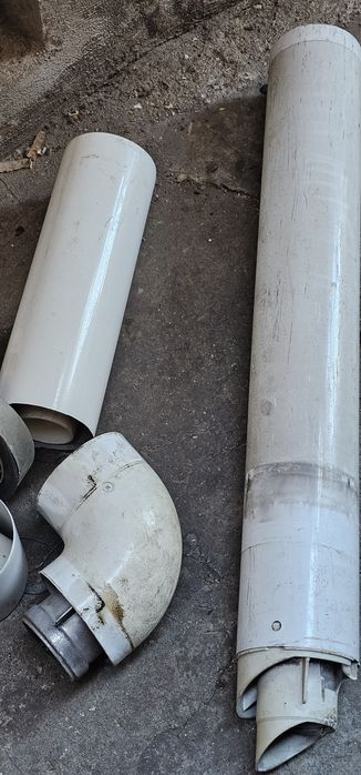 Coș, coturi și prelungire centrală termică