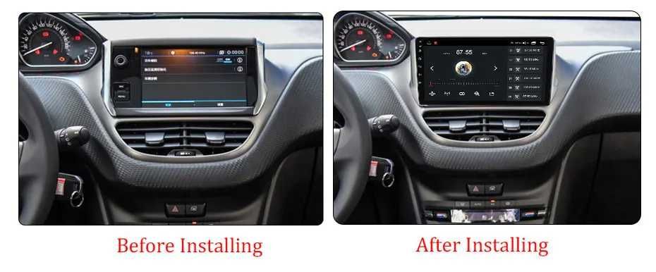Navigatie Android 14 PEUGEOT 2008 208 2013-2020 1/8 Gb CarPlay CAMERA