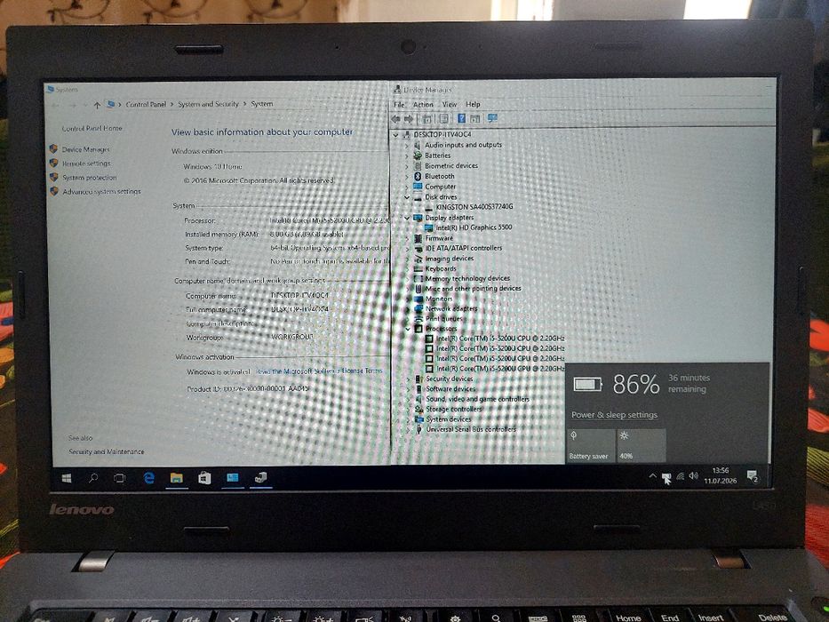Laptop Lenovo Thinkpad i5 5200U