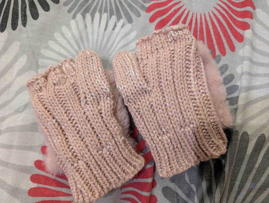 Детски ръкавици с коте