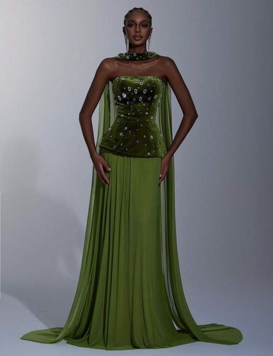 Rochie verde elegantă