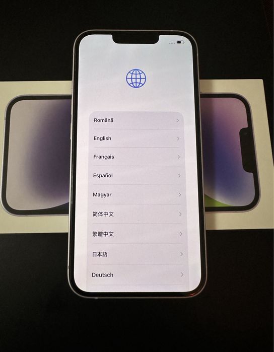 iPhone 14 Purple • 96% Bateria • ca NOU