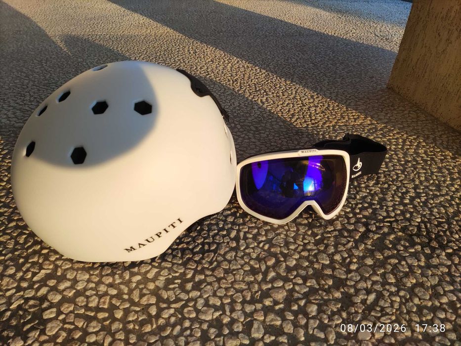 Casca și ochelari de ski Maupiti