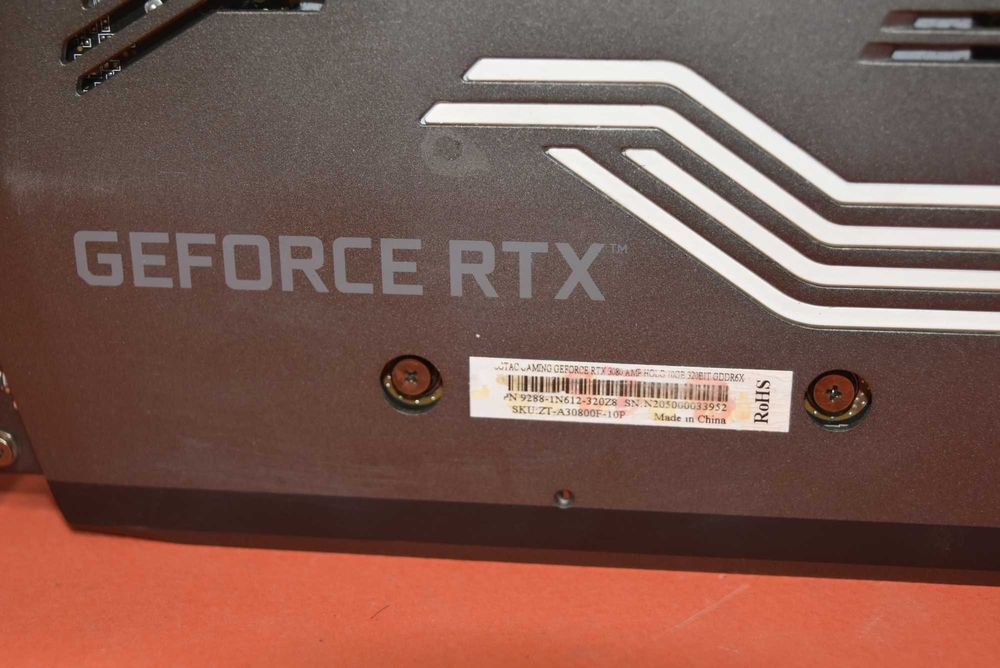 Видео карта ZOTAC GAMING GeForce® RTX™ 3080 AMP Holo, 10GB GDDR6X, 320-bit