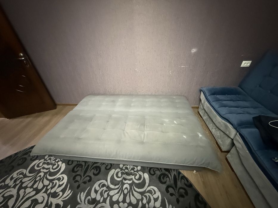 Продается Диван раскладной темно серый б/у раскладной