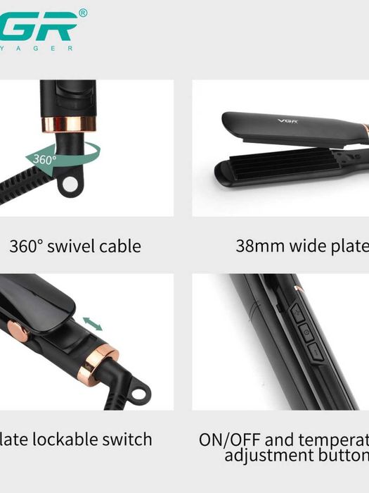 Выпрямитель и плойка для волос VGR V-519S. sd1