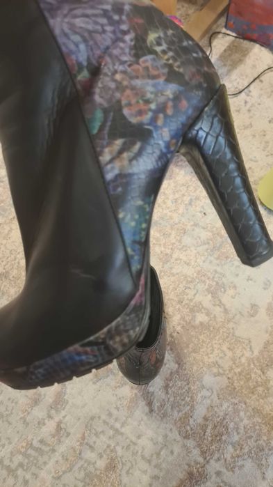 Ghete piele inalte nr 38