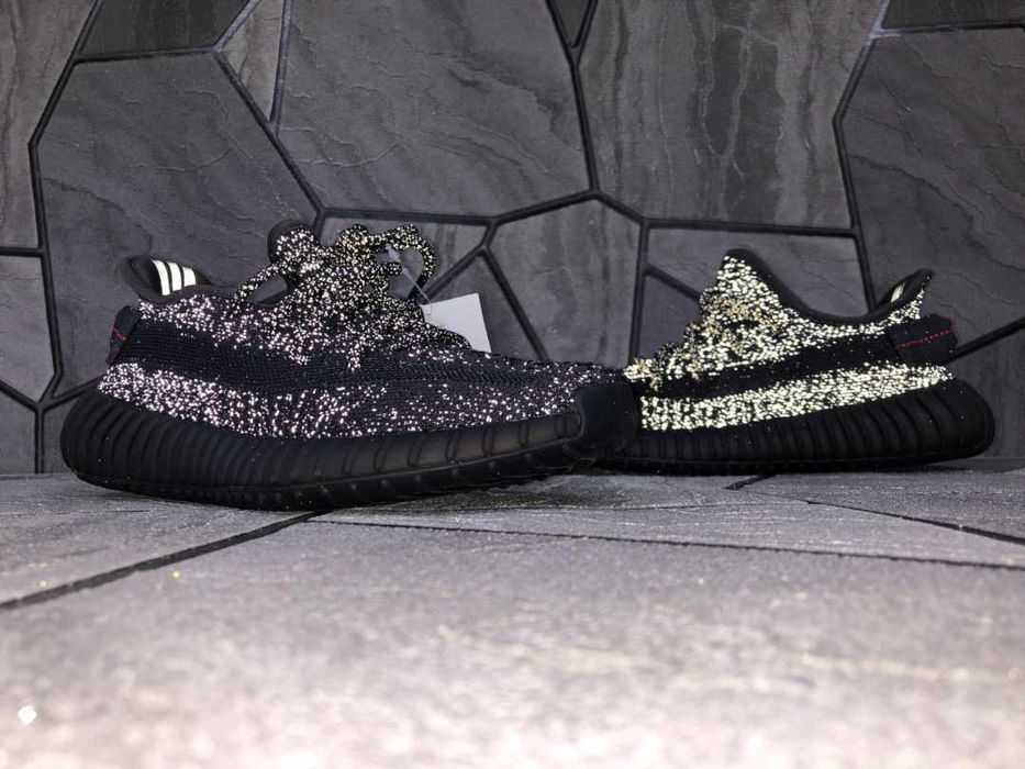 Adidas Yeezy Boost 350 Black Reflective Мъжки Дамски Маратонки 36-47