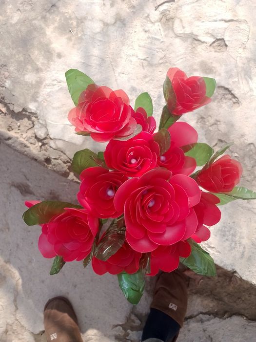 Пластиковыей цветок