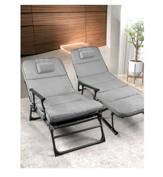 Раскладушка Шезлонг EURO-64х60х140х30 см. Доставка бесплатно