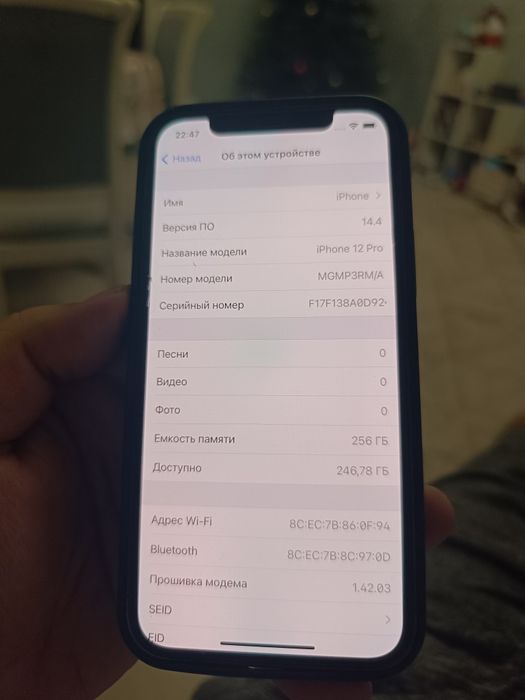 iPhone 12 pro 256 Гб 100%