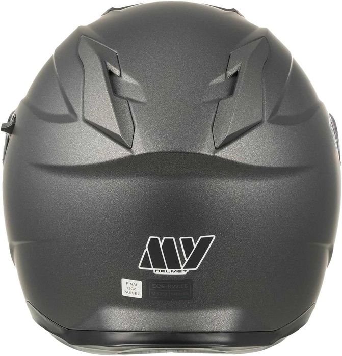 MY-835 джет каска с визьор, ECE 22.06, мат титан, S/XS N6