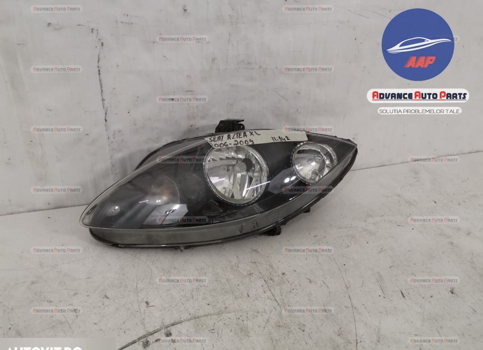Ляв фар оригинален с халоген Сеат Алтеа / Seat Altea [Преведен българс