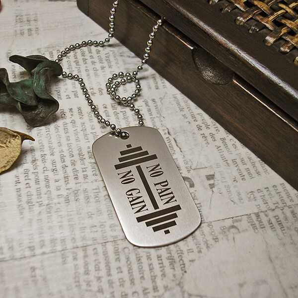 Персонално гравирани плочки от медицинска стомана