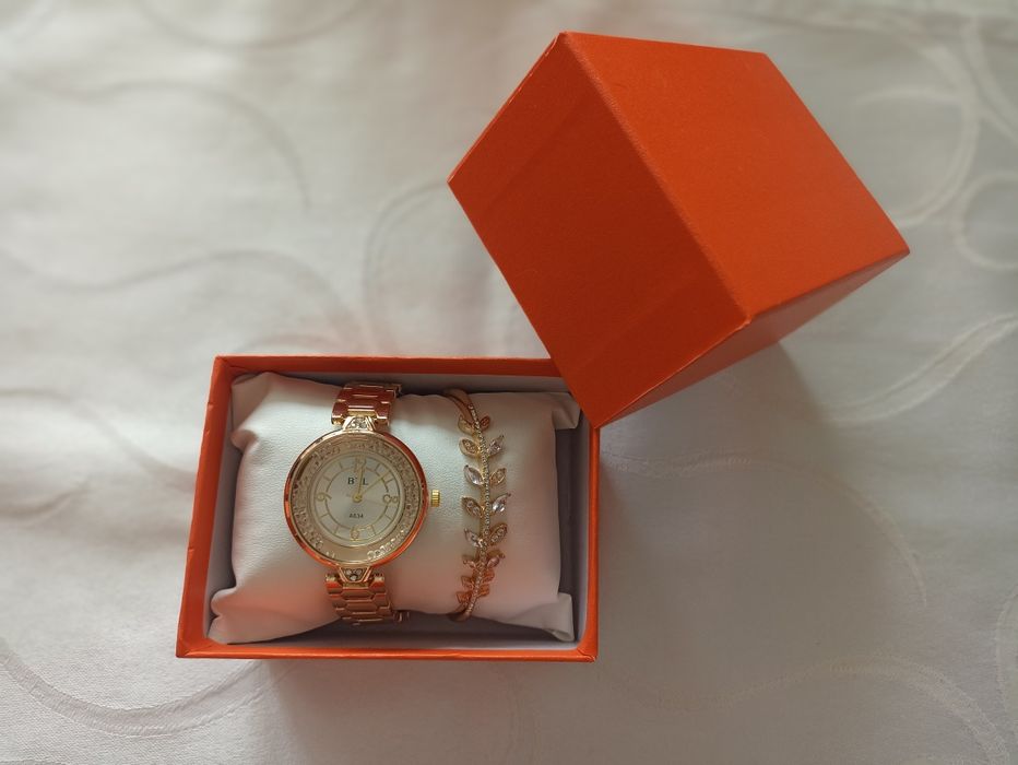 Set ceas-bratara fete/femei elegant, la moda