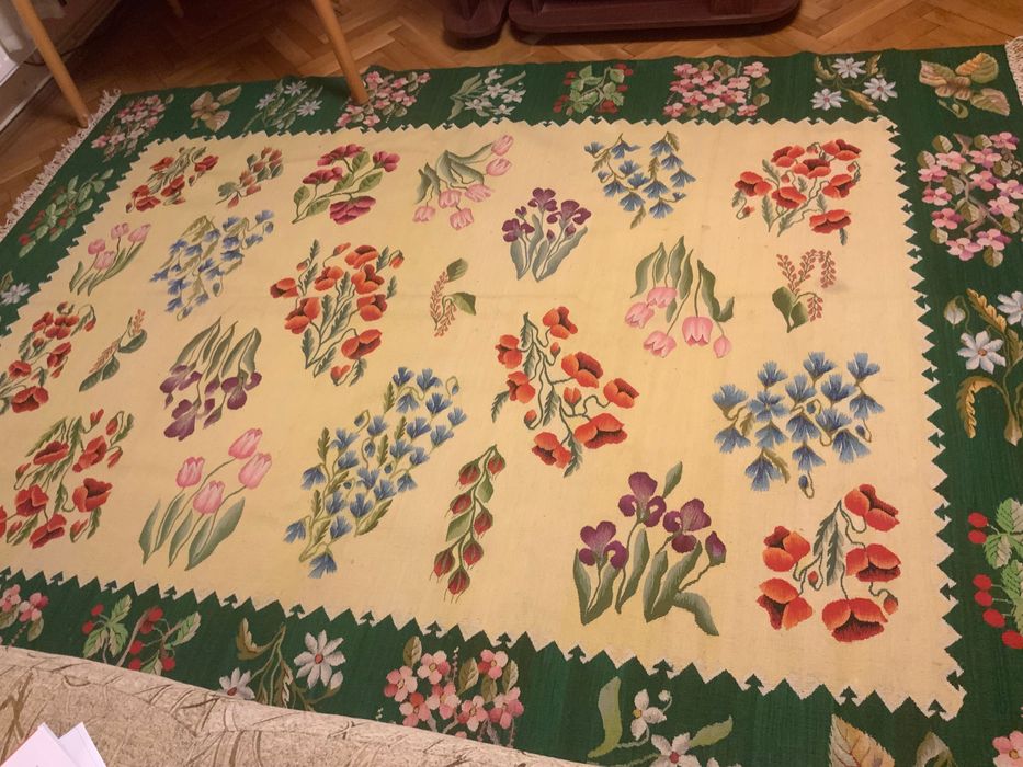 Covor lână manual, unicat