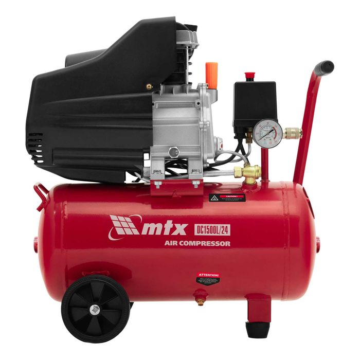 Компресор въздушен, DC1500L/24, 1.5 кВт, 24 л, 210 л/мин// MTX - 580177