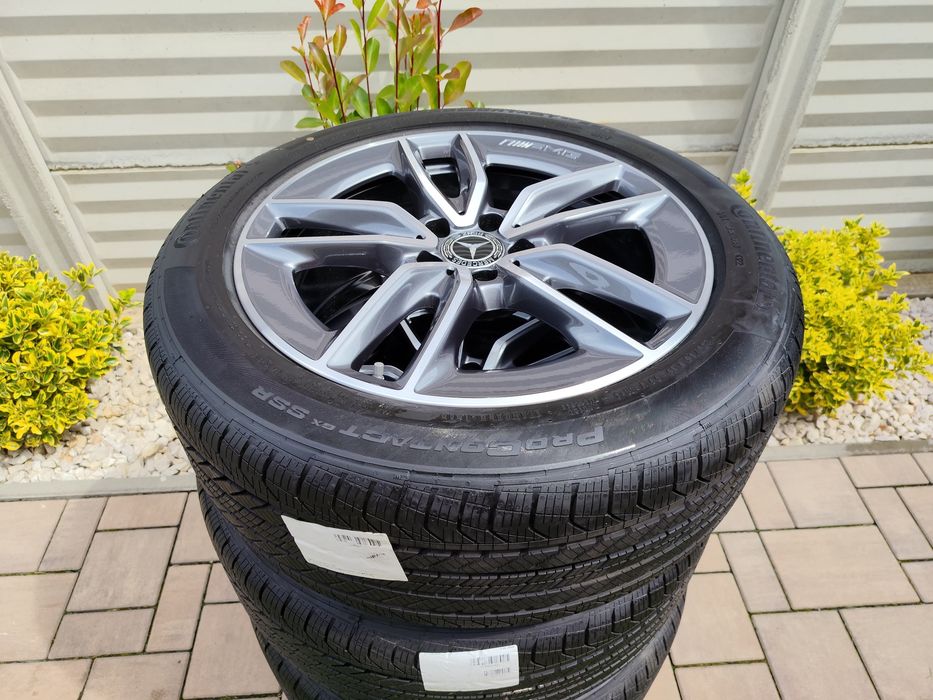 Jante Mercedes GLA  GLB X247 originale pe 19 Amg noi anvelope all season continental