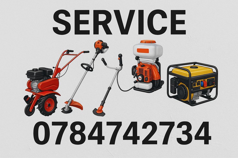 Service  motocultoare,motocoase,generatoare etc.