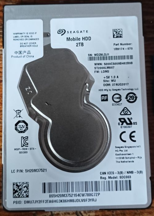 ОЗУ, жёсткий диск, SSD