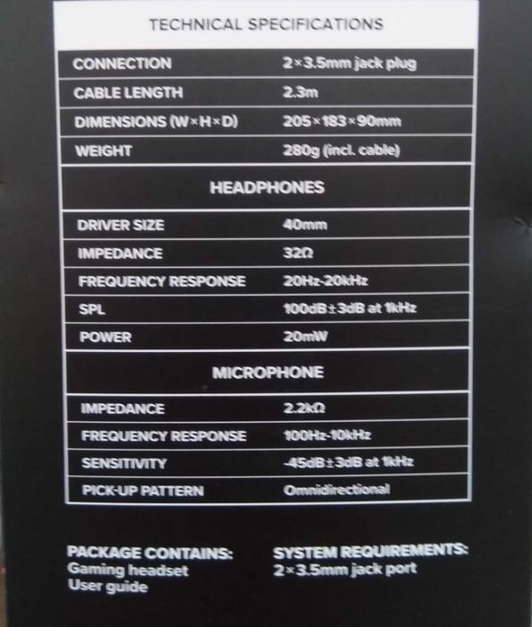 Căști Gaming cu microfon flexibil - noi, sigilate