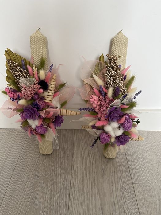 Lumânări nuntă/Handmade