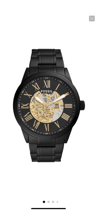 Ceas de mana barbatesc. Nou, Fossil Automatic din otel inoxidabil