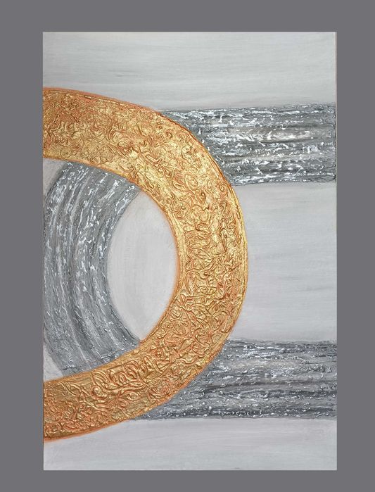 Интерьерная картина  -акрил, поталь, текстура