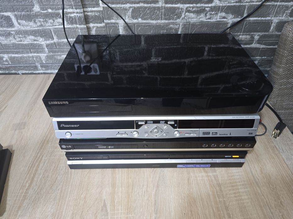 Lot 5 aparate Media: DVD Recorder +HDD. LG  Pioneer Samsung  Sony Panasonic